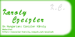 karoly czeizler business card