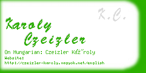 karoly czeizler business card